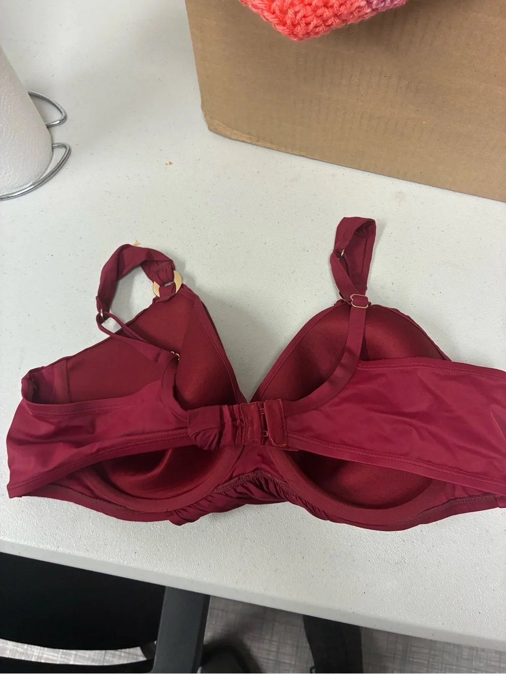 Miraclesuit Twist-Front Bra Top in Wine
